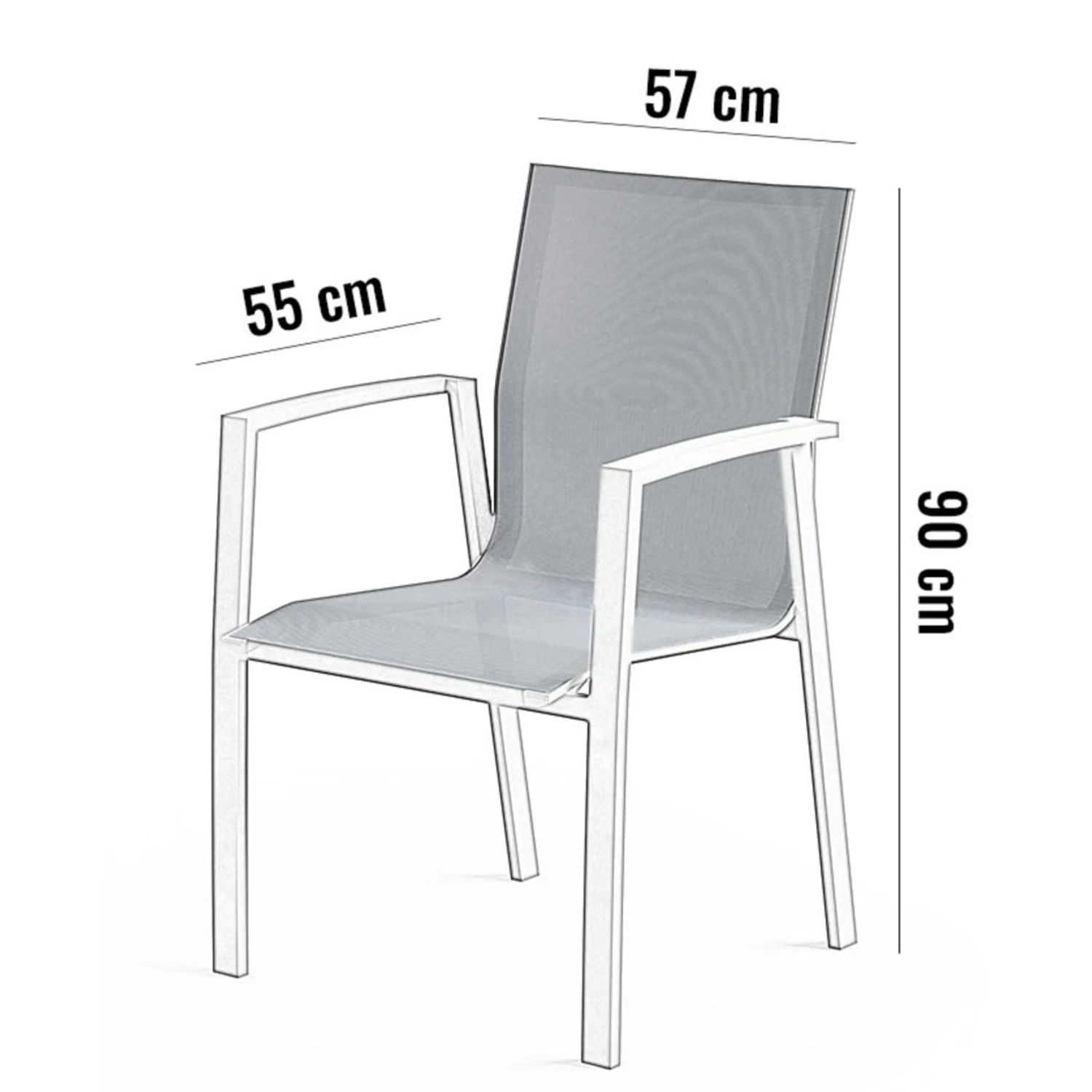 Стул LEON Teak Серый