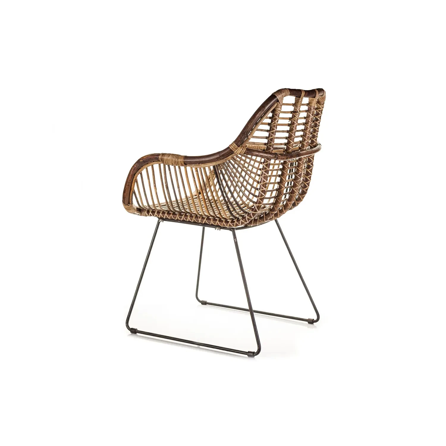 Ретро-кресло из натурального ротанга LAVAL