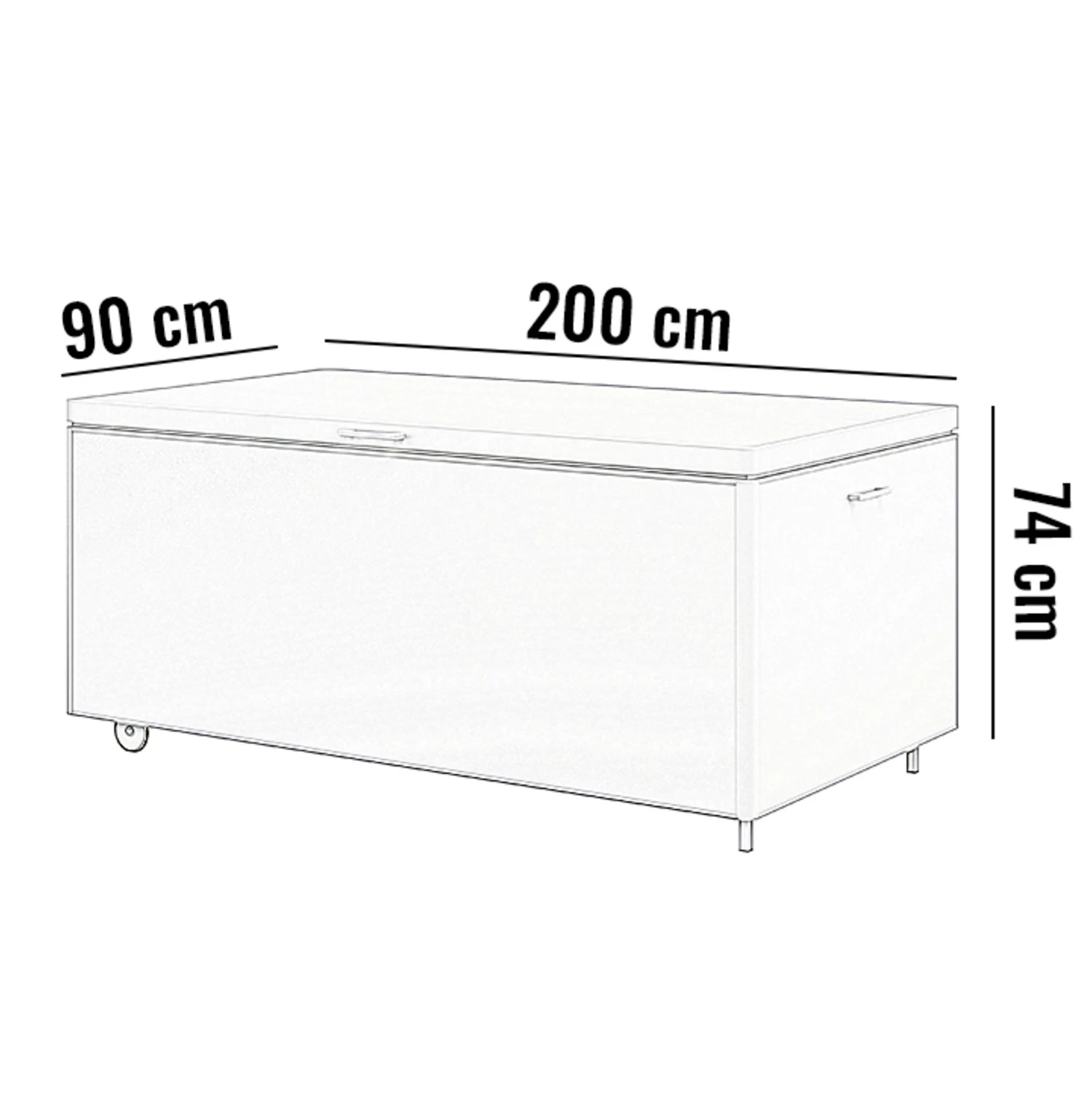 Ящик для хранения CONTENITORE 200 Антрацит