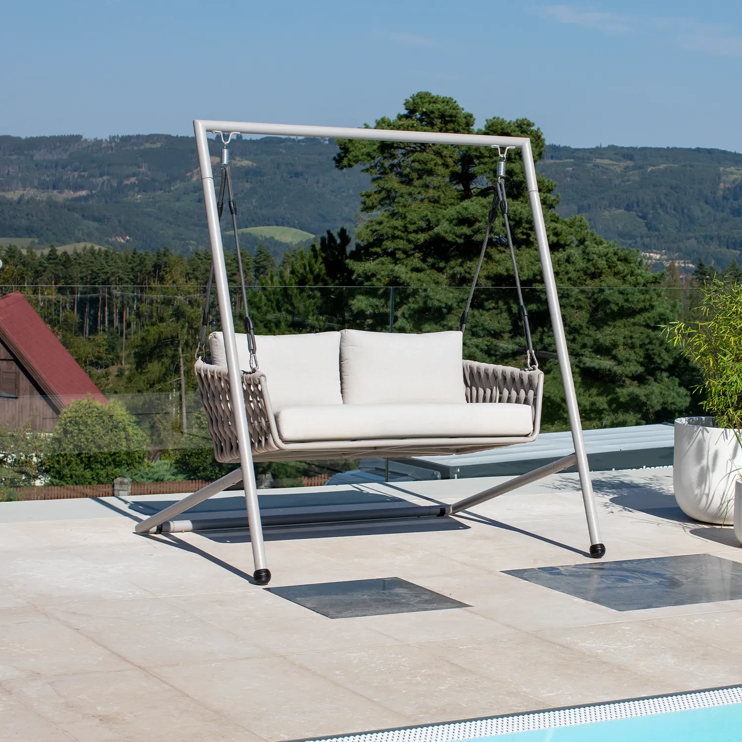 Садовые качели HUG Бежевый