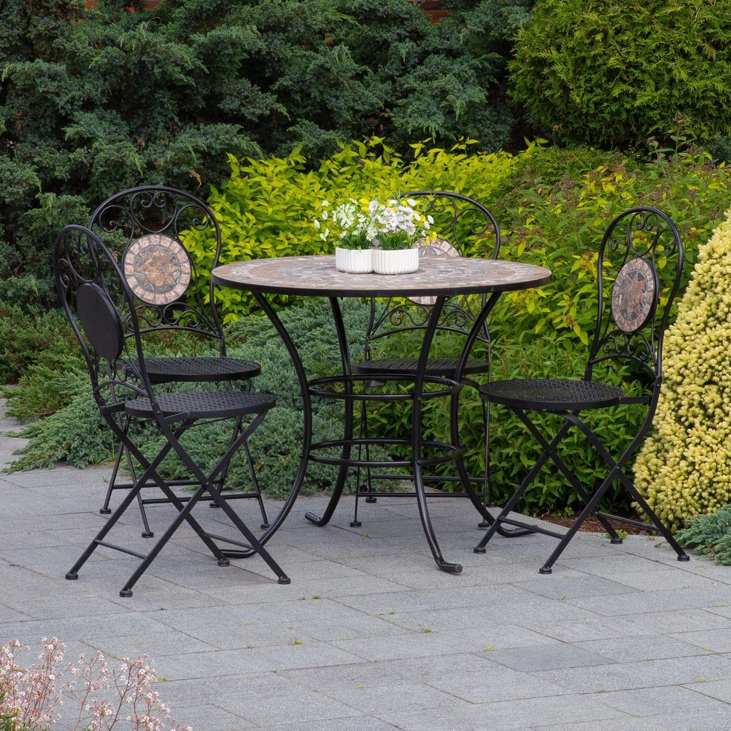 Складной круглый стул MOSAIC