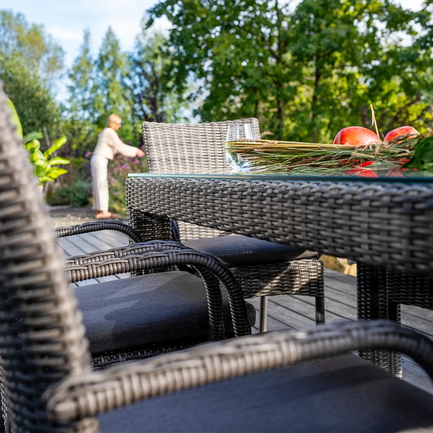 Обеденный комплект RAPALLO 160 + TRAMONTO Серый