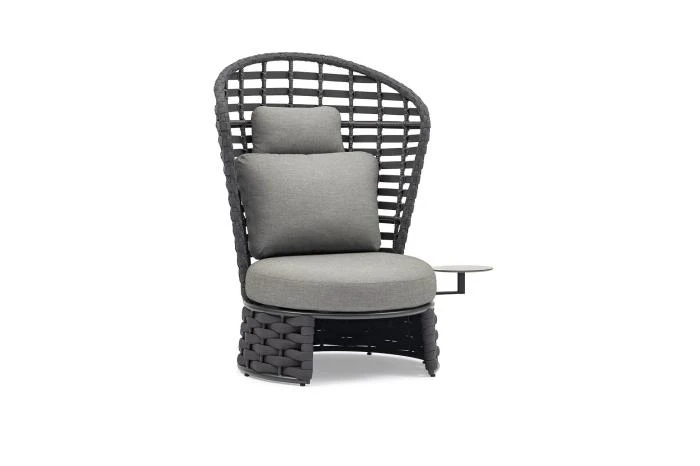 Кресло для отдыха со столиком NOBLE Антрацит