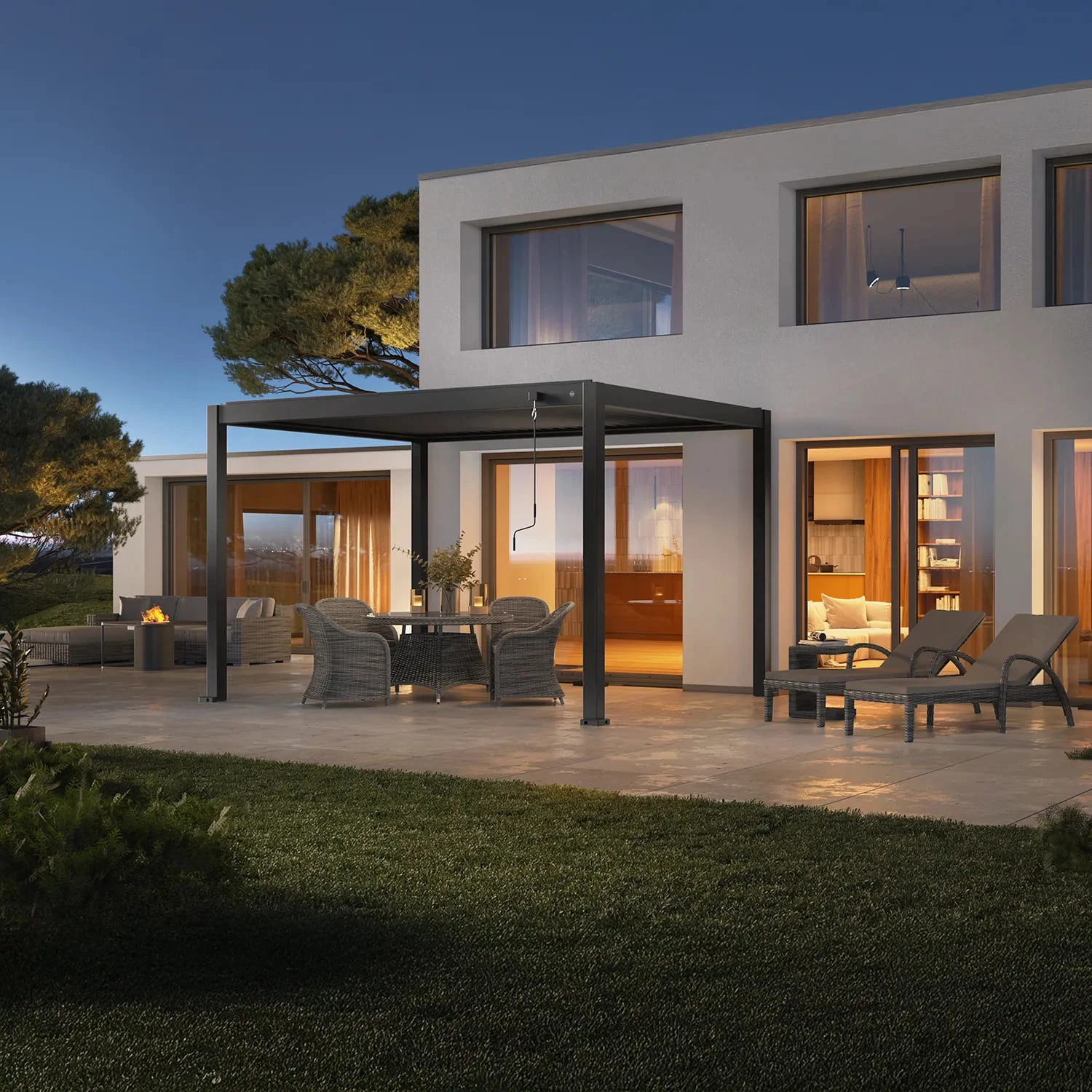 Пергола для террасы PERARA 4x3 Antracite