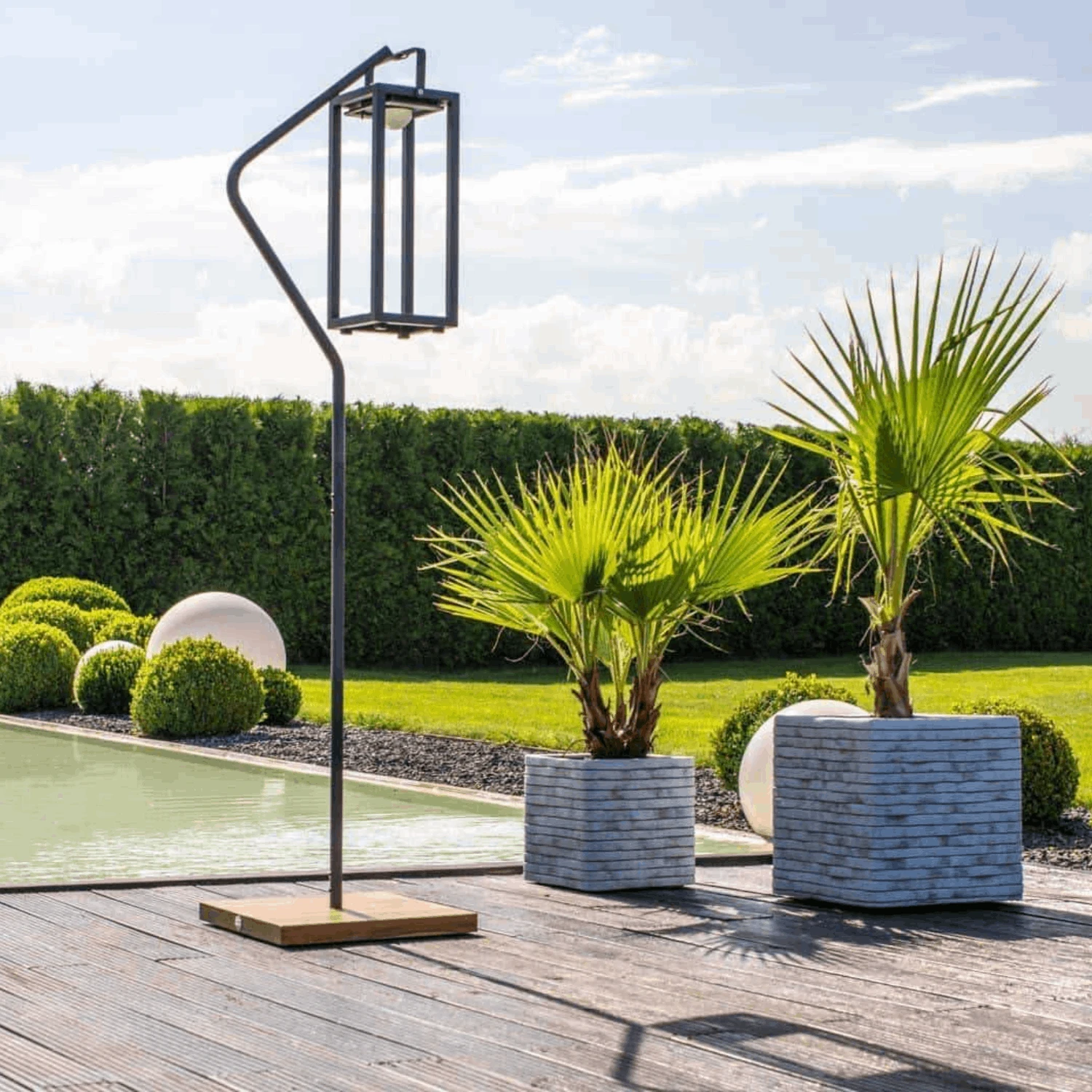 Подставка для солнечной лампы IVY TEAK Антрацит