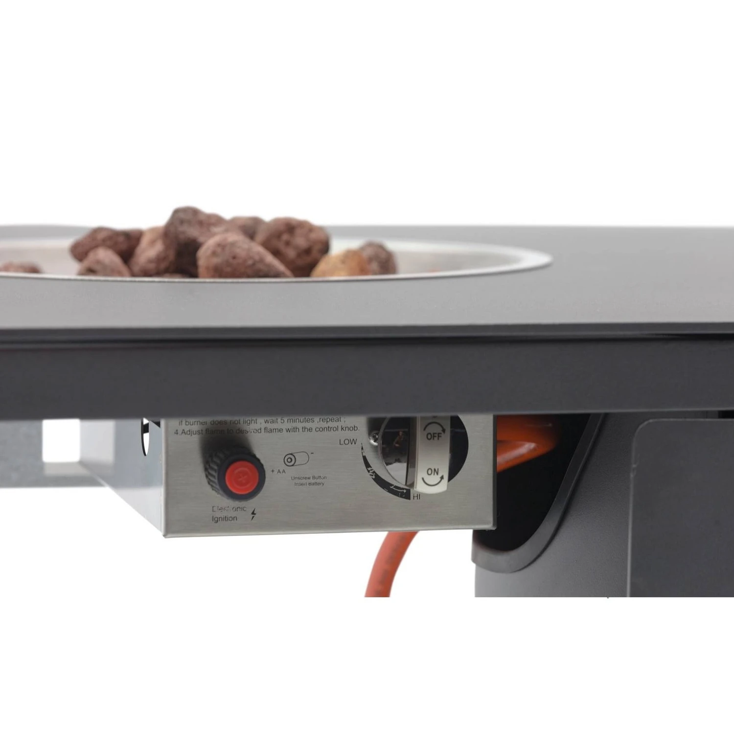 Стол-очаг FOGO квадратный, антрацит