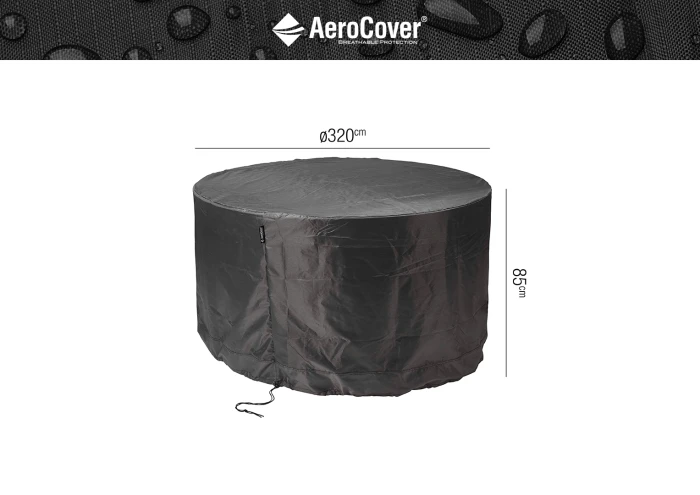 Чехол круглый на садовую мебель Ø320х85 см