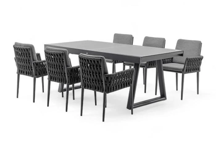 Обеденный комплект CLUB + HUG 6 Антрацит