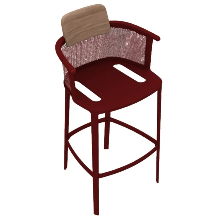 Барный стул NICOLETTE Красный