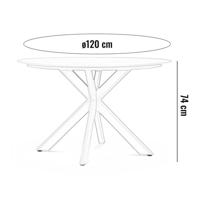 Обеденный комплект LUGO + SOLLER Teak Антрацит