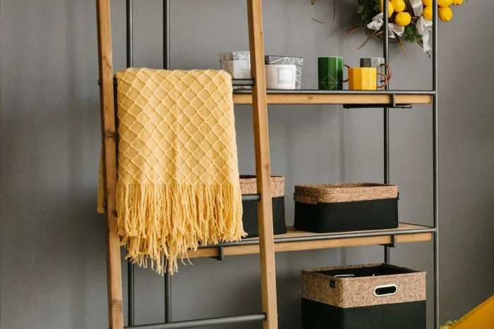 Плед FELICE бахромой Желтый