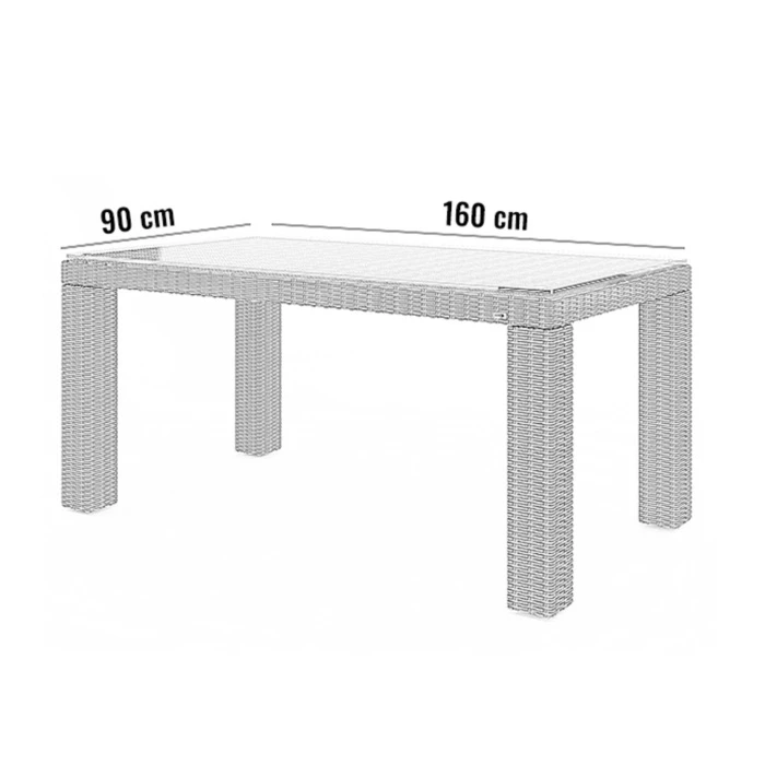 Стол RAPALLO 160 Песочный