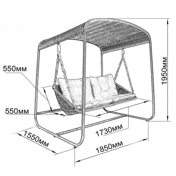 Качели SKY BED LINE Белый