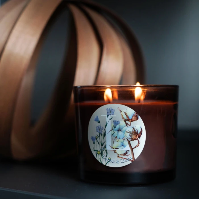 Свеча L «Cotton & Linen» 200