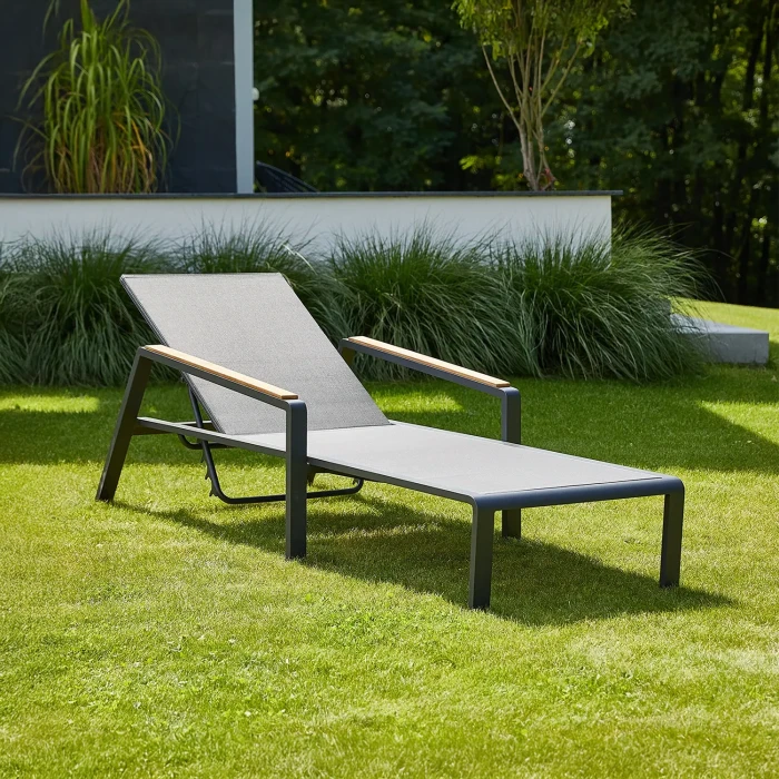 Шезлонг CORDOBA TEAK Антрацит