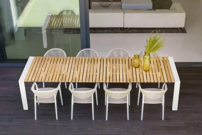 Раздвижной стол RIALTO 163-203 Белый