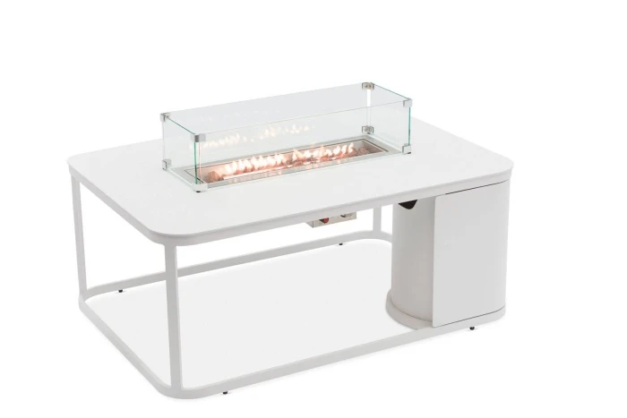 Стол-очаг FOGO прямоугольный, белый