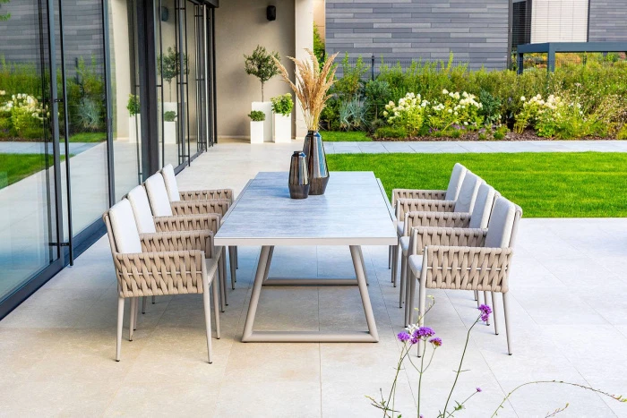 Обеденный комплект CLUB + HUG 8 Бежевый