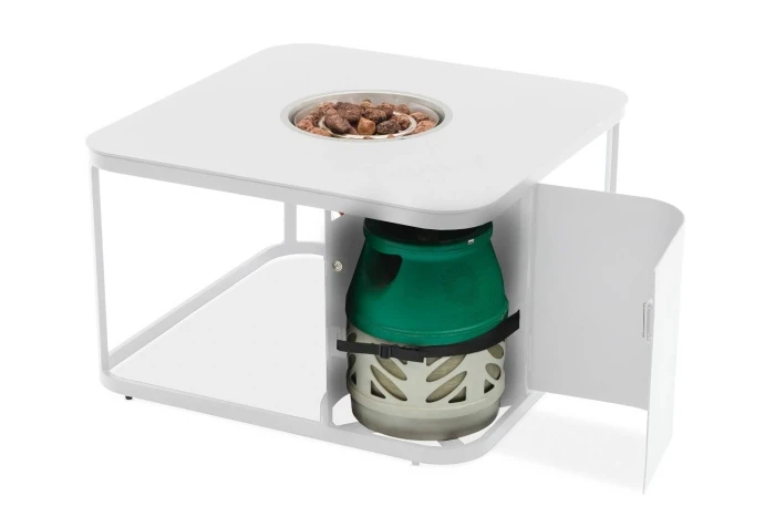 Стол-очаг FOGO квадратный, белый