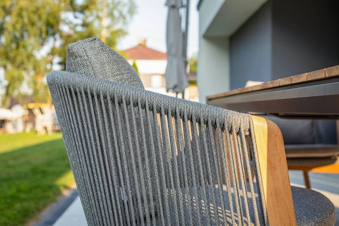 Обеденный комплект MURO + HAVEN Teak 8 Антрацит