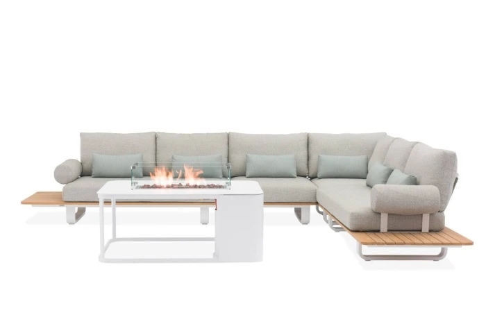 Стол-очаг FOGO прямоугольный, белый