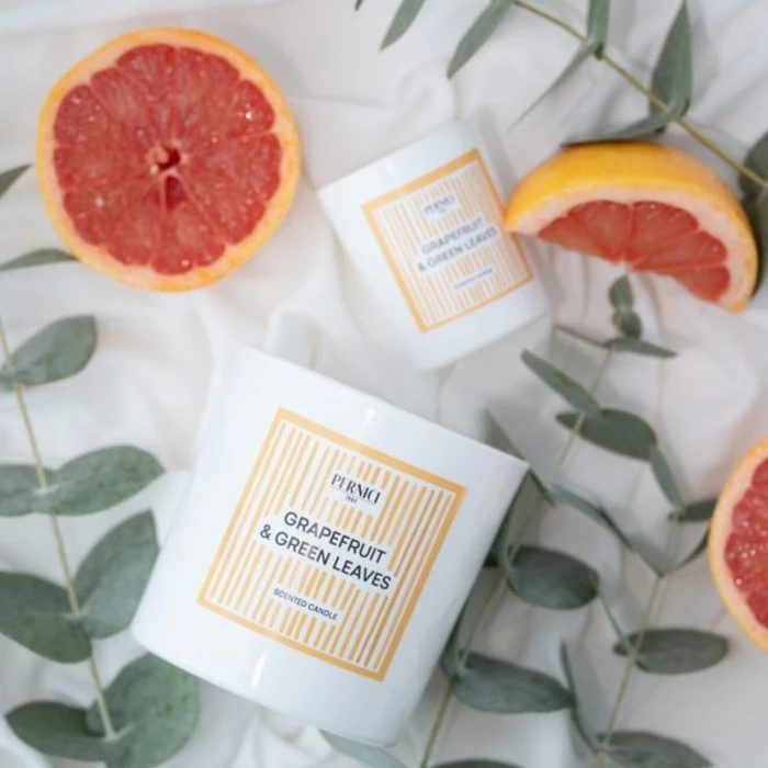 Свеча «Грейпфрут и Зеленые листья» (Grapefruit & Green leaves) 350