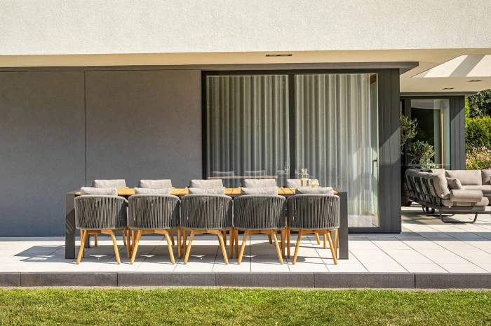 Обеденный комплект MURO + HAVEN Teak 10 Антрацит