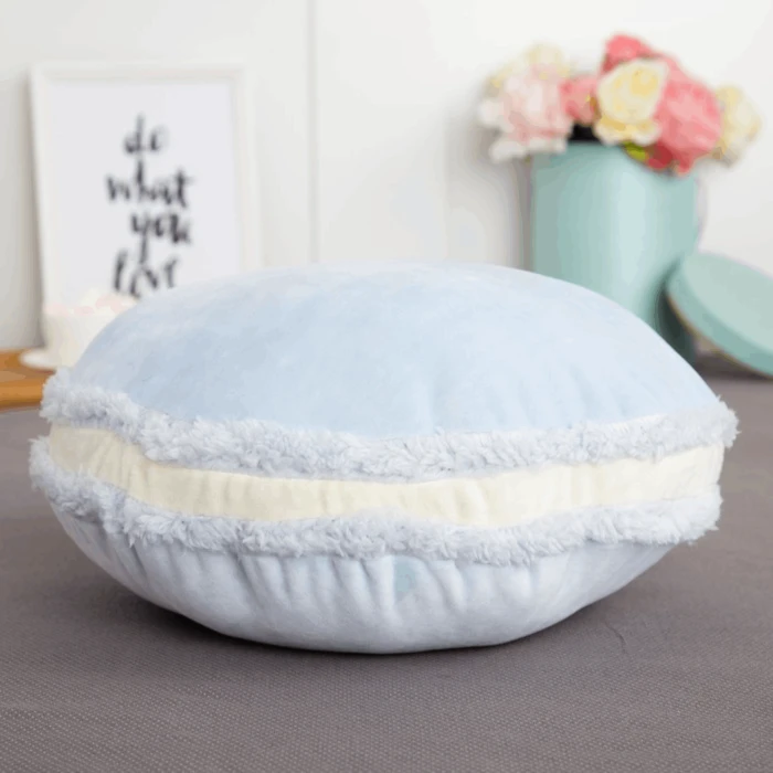 Подушка «Макарон» Голубой