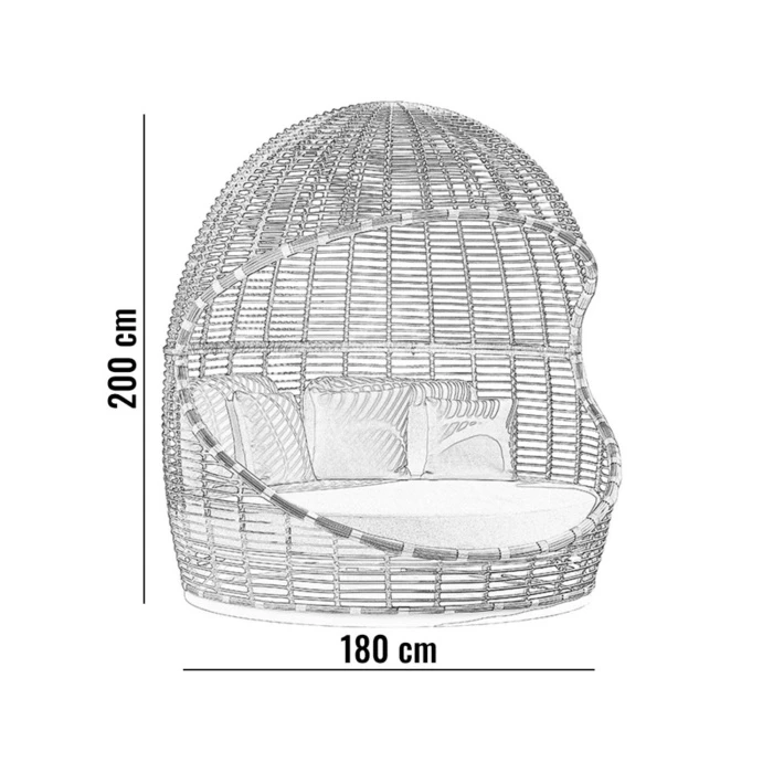 Лежальня с крышей KOKOON