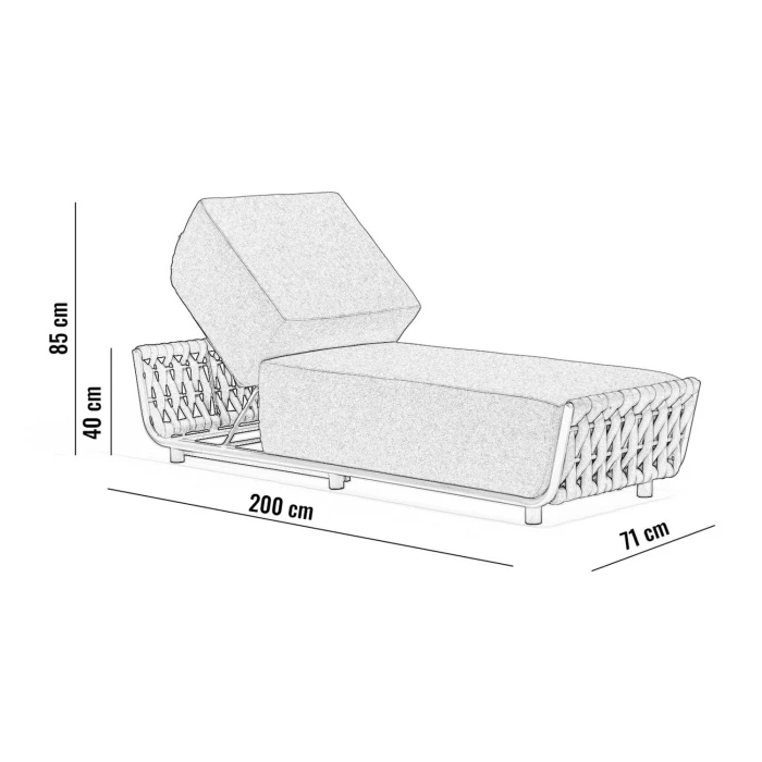 Шезлонг HUG Антрацит