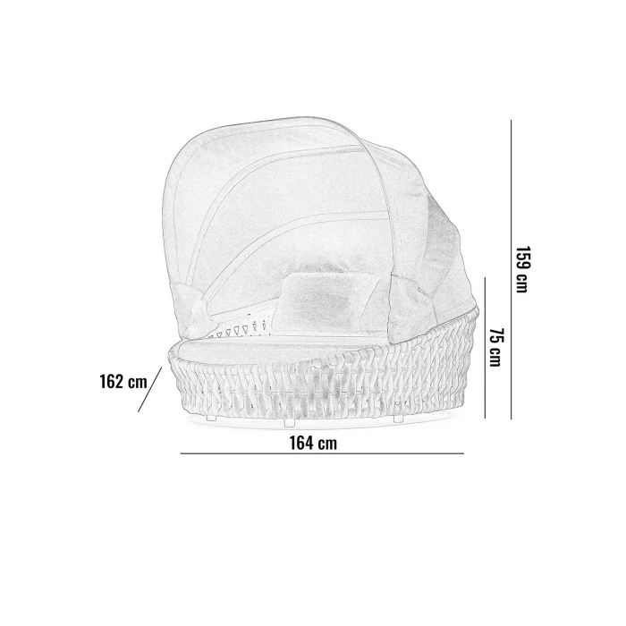 Диван с крышей HUG Антрацит