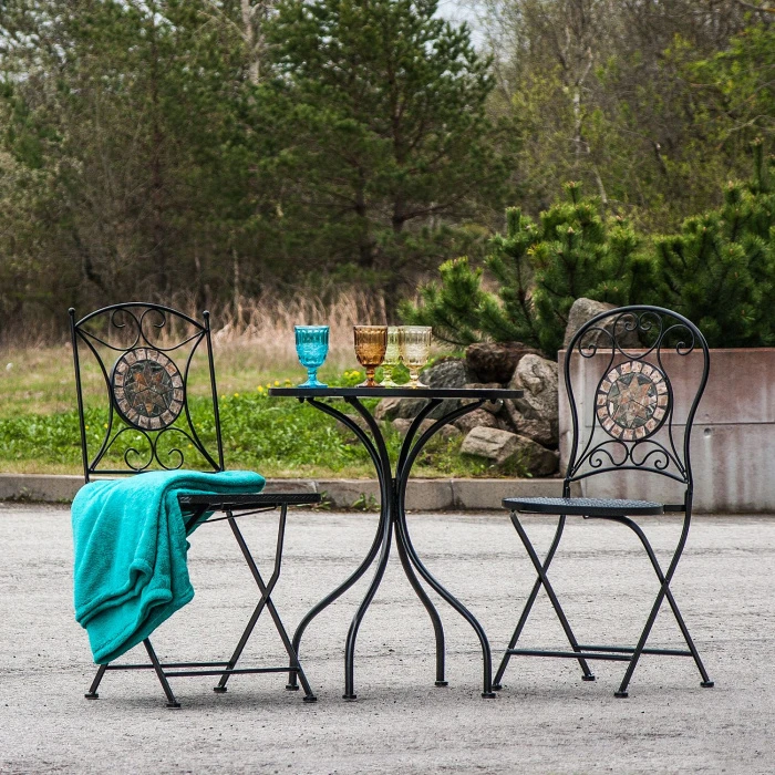 Складной круглый стул MOSAIC