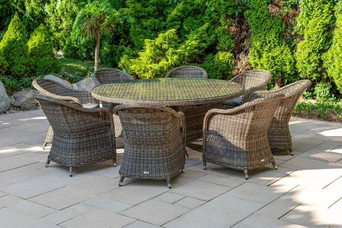 Обеденный комплект RONDO 180 + LEONARDO Песочный