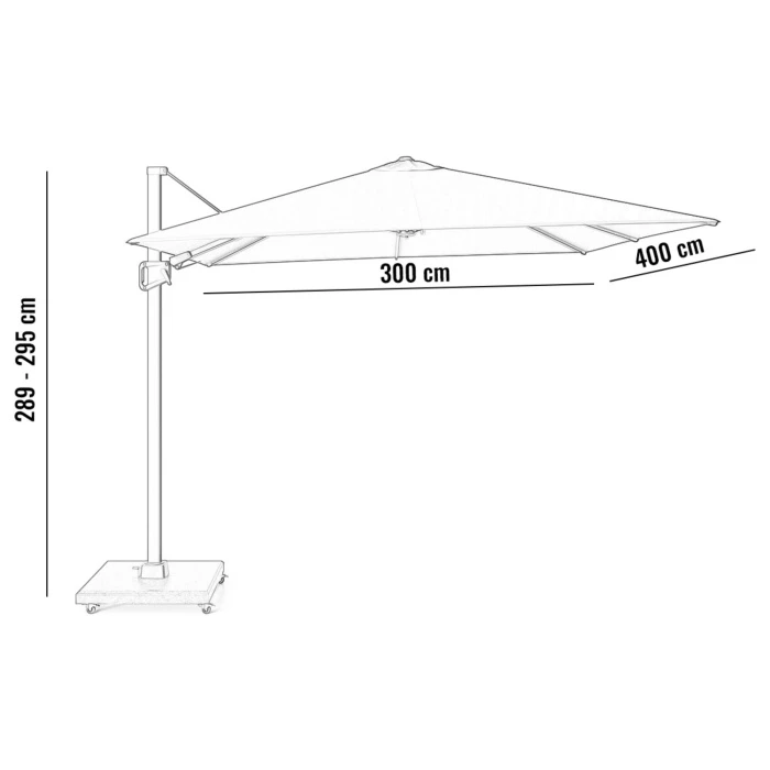 Садовый зонт ICON Premium 4x3 Manhattan