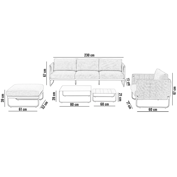 Угловой комплект SODA II Белый