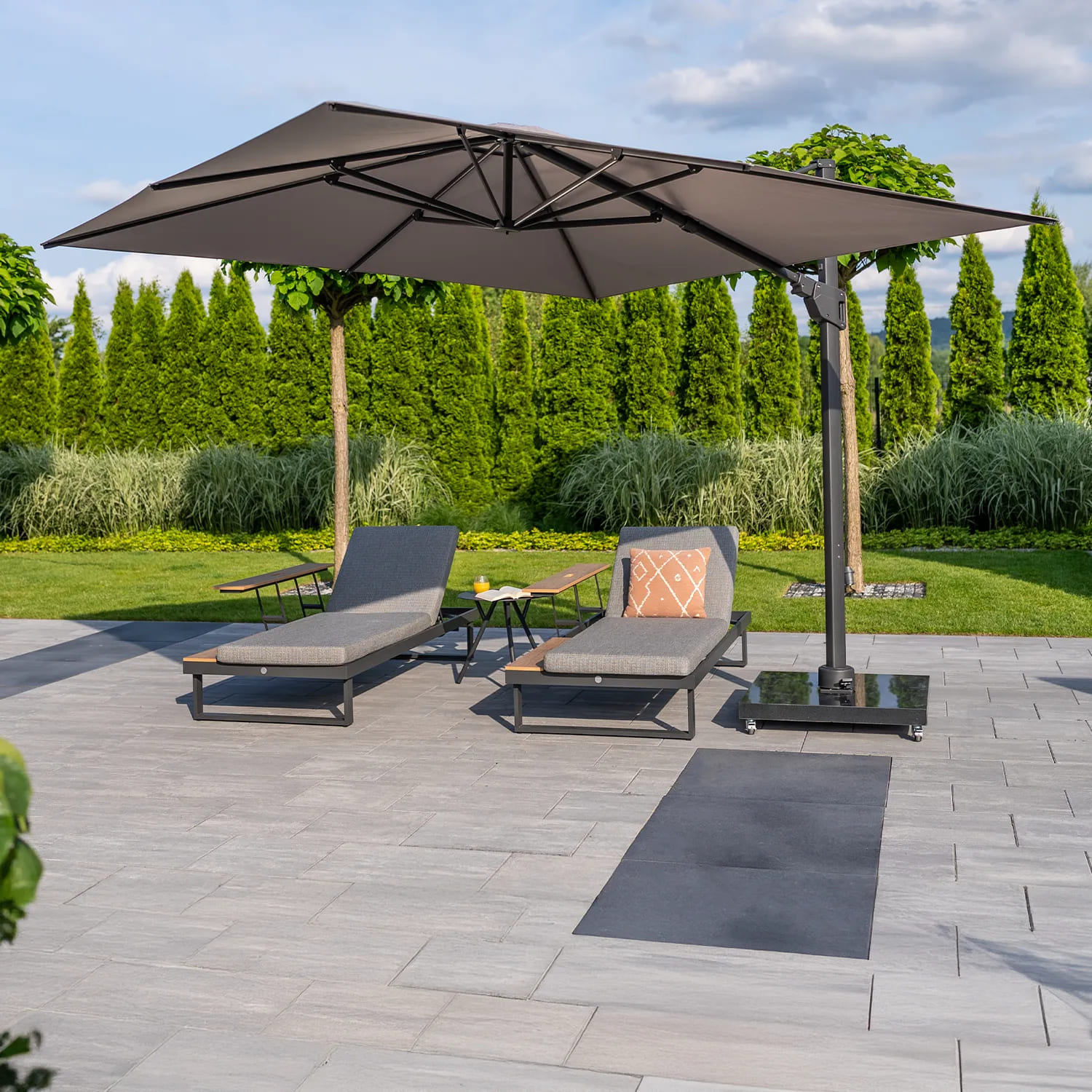 Шезлонг MALLORCA I Антрацит