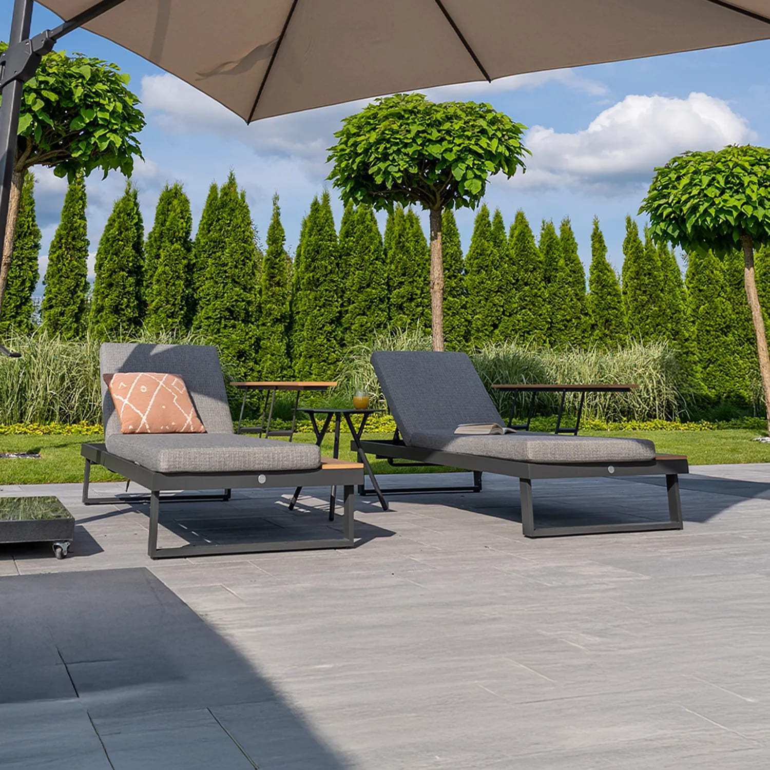 Шезлонг MALLORCA I Антрацит