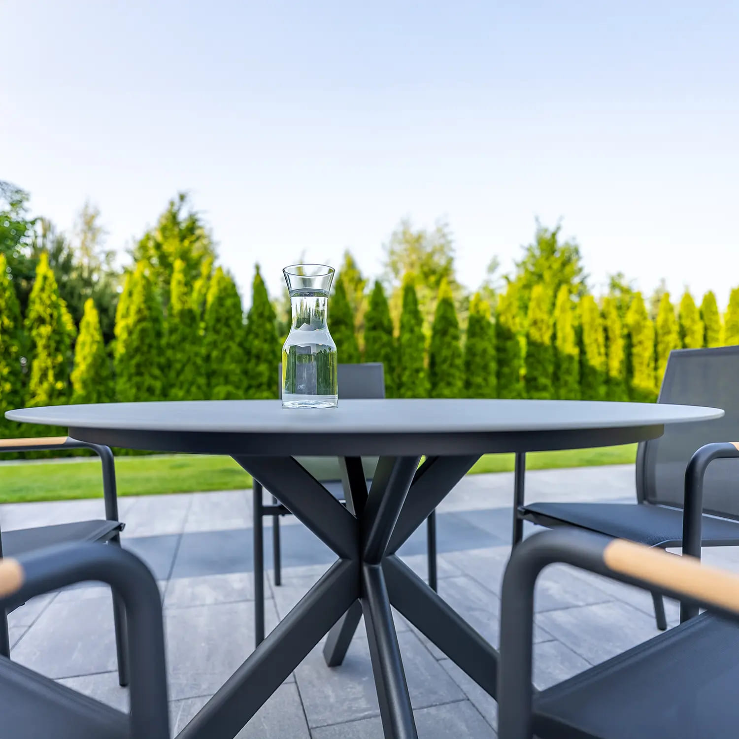 Обеденный комплект LUGO + SOLLER Teak Антрацит