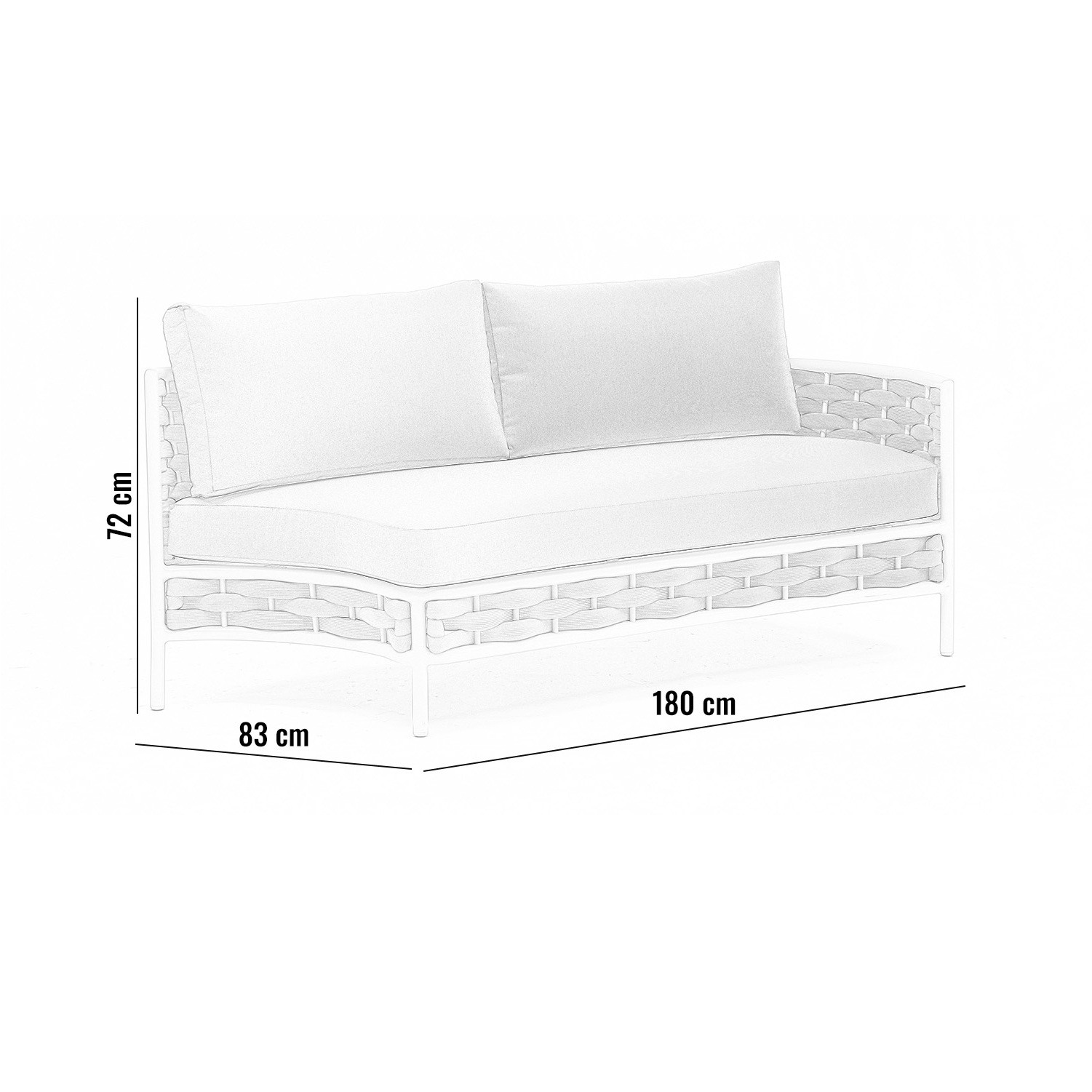 Левый диванный модуль LOOP