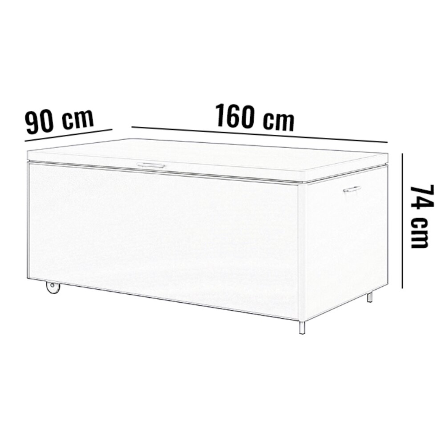 Ящик для хранения CONTENITORE 160 Антрацит