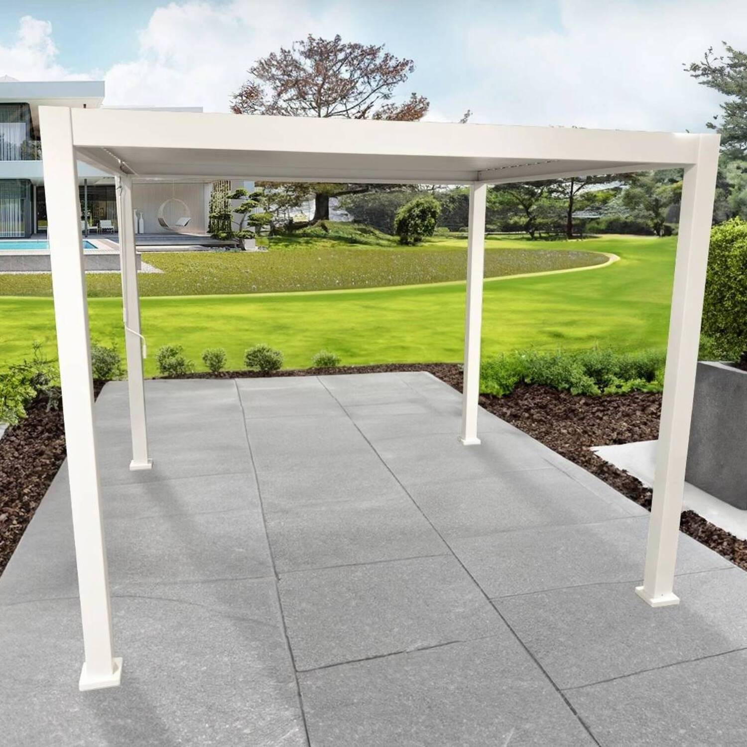 Пергола для террасы PERARA 3x3 White