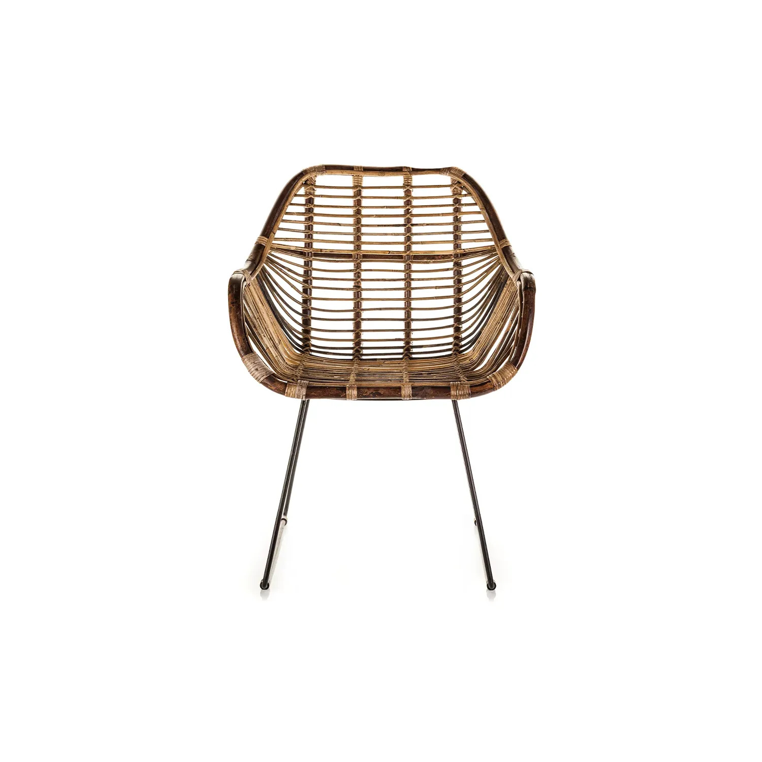 Ретро-кресло из натурального ротанга LAVAL