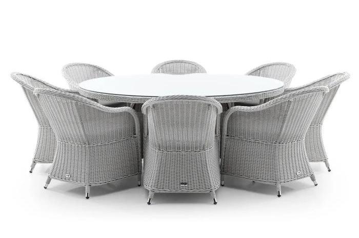 Обеденный комплект RONDO 180 + LEONARDO Белый