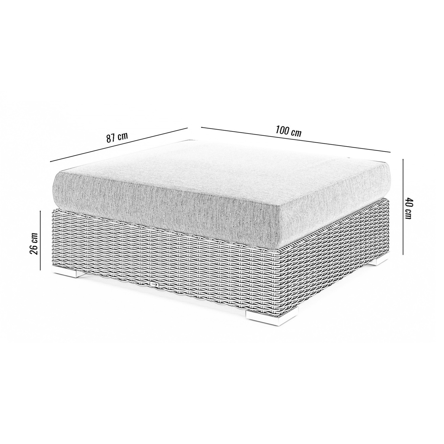 Стол-пуф MILANO Песочный