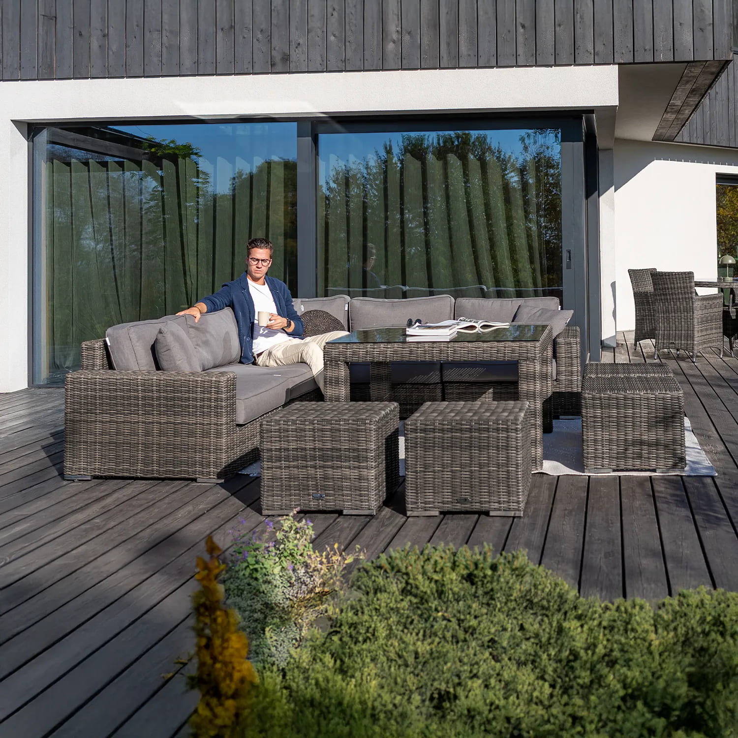 Обеденный комплект MILANO IV Серый