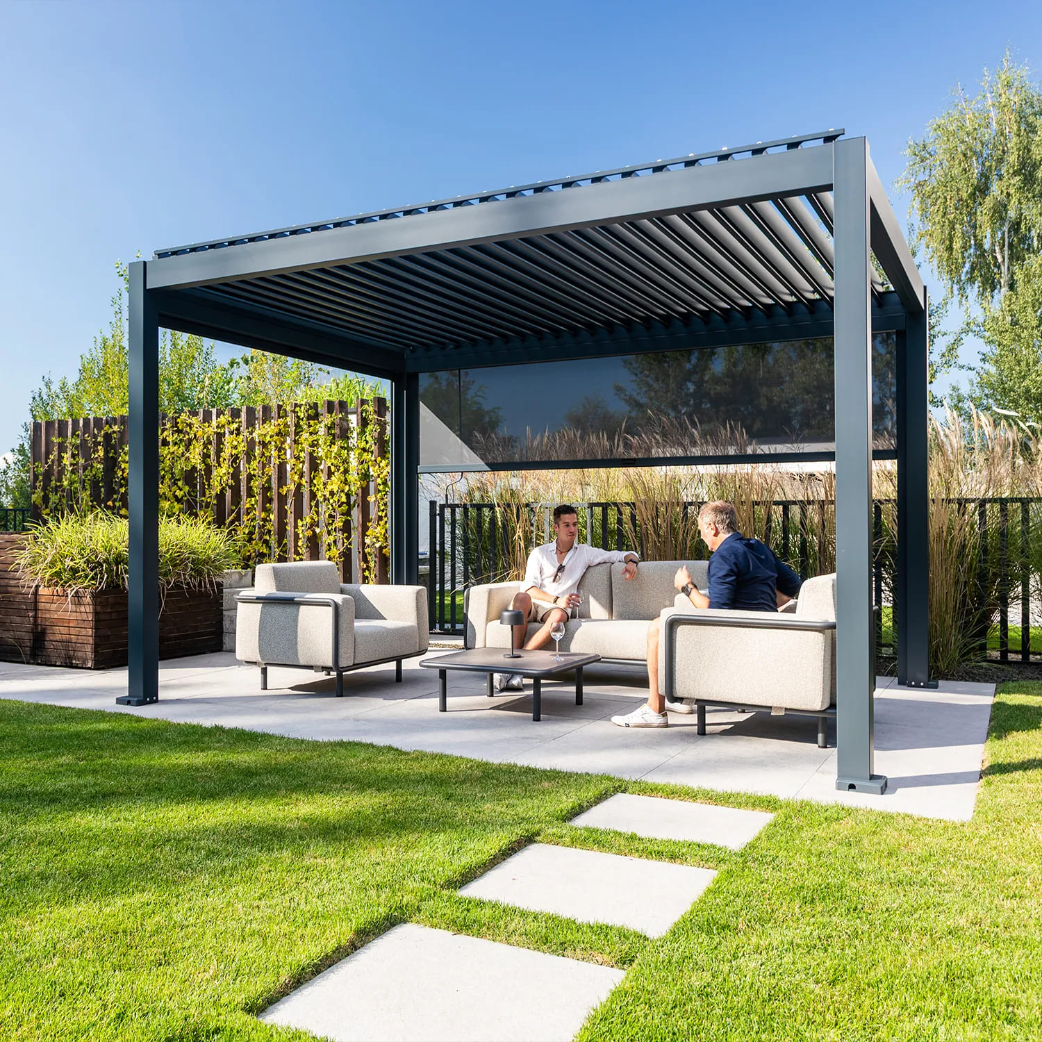 Пергола для террасы PERARA 4x3 Antracite