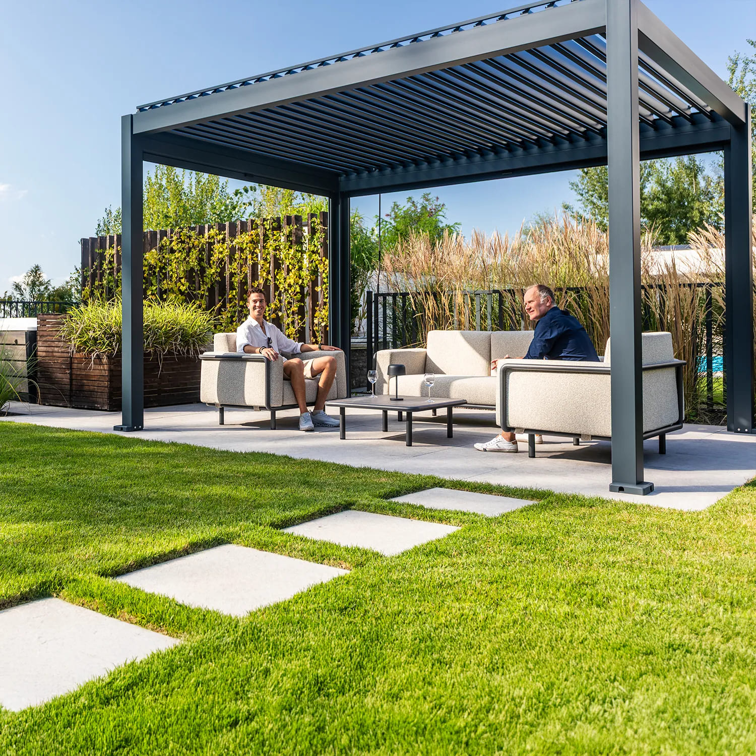 Пергола для террасы PERARA 4x3 Antracite