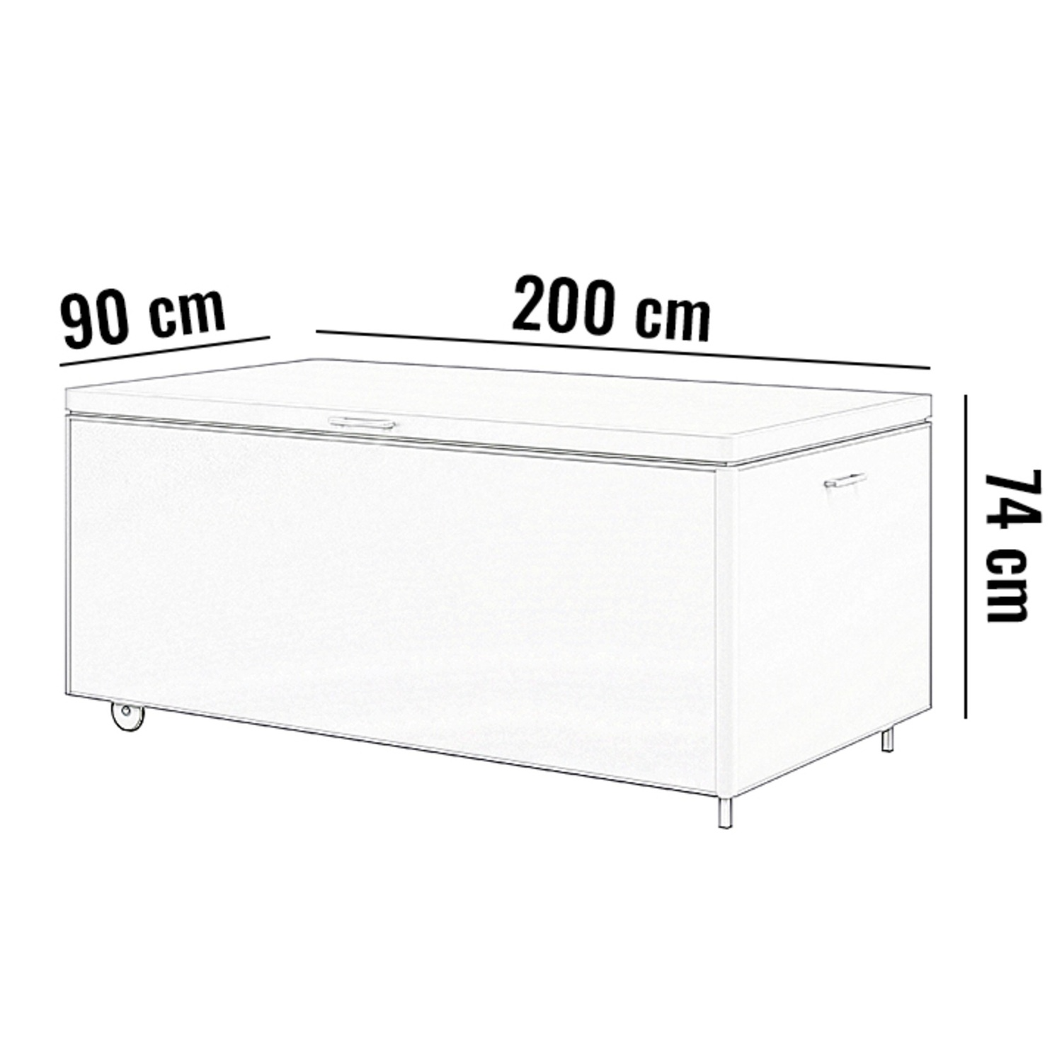 Ящик для хранения CONTENITORE 200 Антрацит