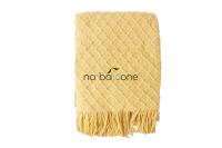 Плед FELICE бахромой Желтый