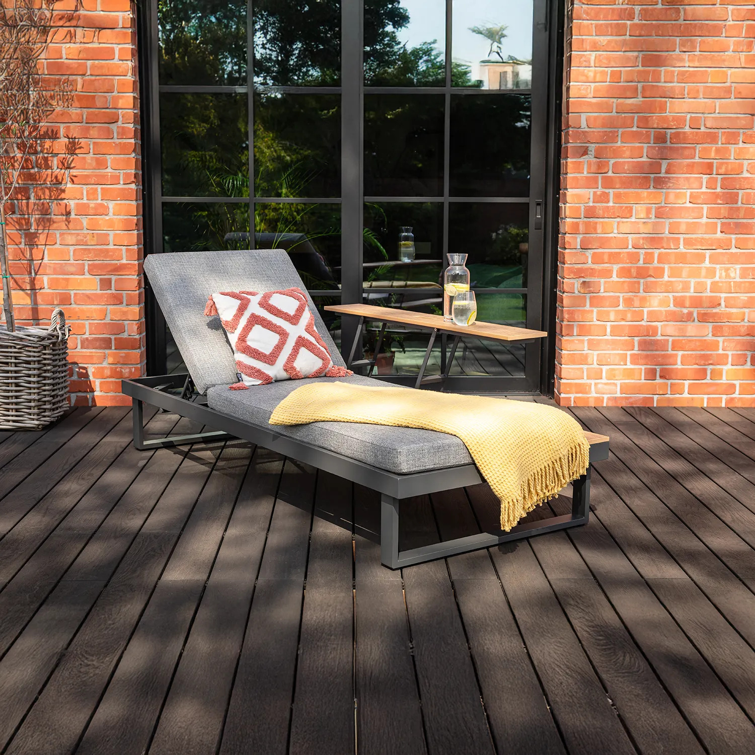 Шезлонг MALLORCA I Антрацит